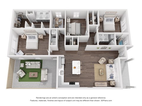 the outlook floor plan  1 bedroom 840 sq ft